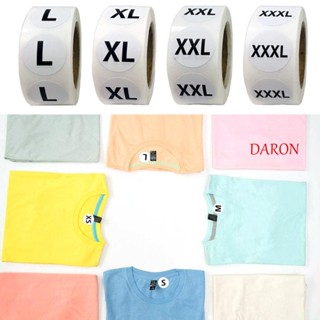 Daron สติกเกอร์ ทรงกลม มีกาวในตัว หลายขนาด XS S M L XL สําหรับติดเสื้อผ้า