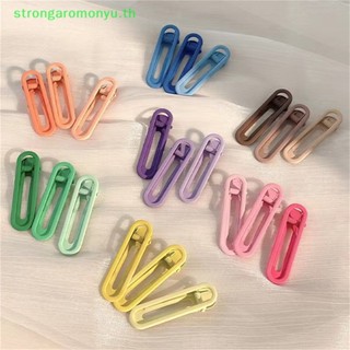 Strongaromonyu กิ๊บติดผม รูปปากเป็ด สีแคนดี้ สําหรับผู้หญิง 3 ชิ้น