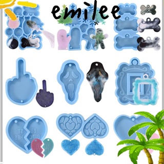 Emilee แม่พิมพ์เรซิ่น รูปกระดูกสุนัข สําหรับทําเครื่องประดับ งานฝีมือ DIY