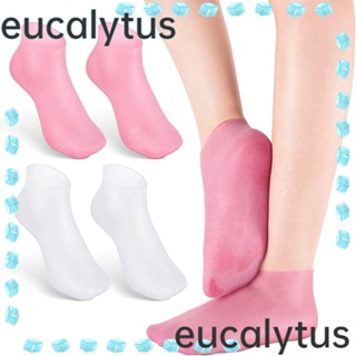 Eucalytus1 ถุงเท้าซิลิโคน ให้ความชุ่มชื้น ป้องกันผิวแตก บรรเทาอาการปวดเท้า สําหรับผู้หญิง