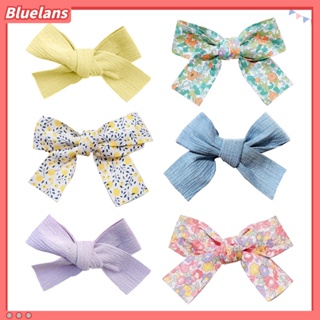 【 Bluelans 】กิ๊บติดผม แบบยืดหยุ่น ประดับโบว์ ลายดอกไม้น่ารัก เครื่องประดับ สําหรับผู้หญิง