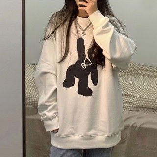 เสื้อกันหนาว มีฮู้ด พิมพ์ลาย ขนาดใหญ่ สีพื้น แบบบาง สําหรับผู้หญิง