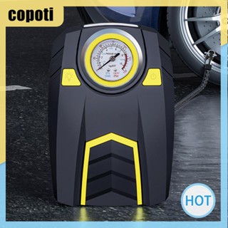 Copoti DC 12V เครื่องปั๊มลมยางอัตโนมัติ 150PSI ไฟฉาย เหมาะสําหรับรถยนต์และจักรยาน ลูกบอลยาง สําหรับบ้าน