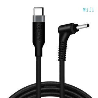 Will สายเคเบิลแปลง USB C Type-C PD เป็น 12V 3 5x1 35 มม. สําหรับไฟ LED แล็ปท็อป