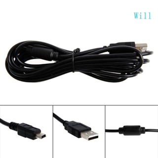 Will สายชาร์จ USB 10 ฟุต อุปกรณ์เสริม สําหรับจอยเกม PS3 PS3