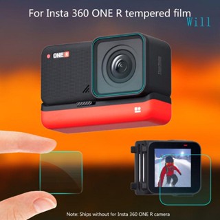 Will ฟิล์มกระจกนิรภัยกันรอยหน้าจอ อุปกรณ์เสริม สําหรับกล้อง 360 ONE R