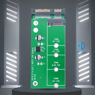 อะแดปเตอร์การ์ดไรเซอร์ M.2 SSD B Key M2 NGFF SSD เป็น 2.5 นิ้ว SATA3 6G M2 SATA 2.5 นิ้ว M.2 เป็น SATA สําหรับ 2230-2280 [Missece.th]