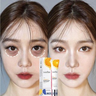 วิตามินซีครีมบำรุงรอบดวงตา Eye Bag Remover ครีมบำรุงรอบดวงตา Dark Circle Eye Serum Anti Aging Brightening Repair เม็ดไขมัน Moisturiz MOLISA MOLISA