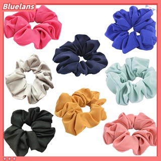 【 Bluelans 】ยางรัดผม แบบยืดหยุ่น สีพื้น สําหรับธุรกิจ