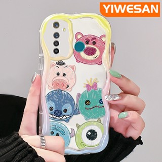 เคสโทรศัพท์มือถือ แบบใส ลายการ์ตูนหมีสตรอเบอร์รี่ และมอนสเตอร์ตัวน้อยน่ารัก สําหรับ Realme 5 5i 5s 5 Pro 6i Narzo 20A Q