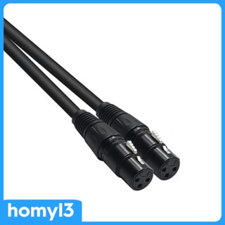 [Homyl3] อะแดปเตอร์สายเคเบิ้ล Dual XLR 3Pin Female to RJ45 ความยาว 1.64 ฟุต