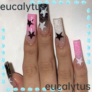 Eucalytus1 เล็บปลอม DIY สําหรับตกแต่งเล็บ 24 ชิ้น