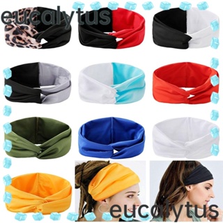 Eucalytus1 ที่คาดผม 10 สี อุปกรณ์เสริม สําหรับเล่นโยคะ วิ่ง 2 ชิ้น