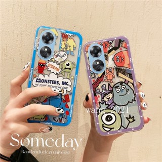 พร้อมส่ง ใหม่ เคสโทรศัพท์มือถือ ซิลิโคนนิ่ม ใส ลายตลก สร้างสรรค์ สําหรับ OPPO A58 A78 4G 2023 A58 4G