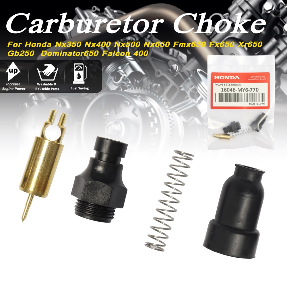 คาร์บูเรเตอร์ Choke ชุดซ่อมสําหรับ Honda Nx350 Nx400 Nx500 Nx650 Fx650 Xr650 Gb250 Dominator650 Falc