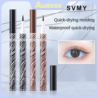 Svmy Waterproof Eyeliner L Pen Hard Head แห้งเร็ว กันเหงื่อ ไม่บาน 907 TECH3