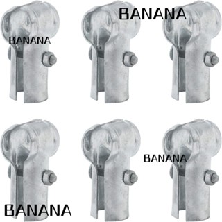 Banana1 แคลมป์หนีบท่อ รูปตัว T 1-3/8 นิ้ว X1-3/8 นิ้ว สีเงิน พร้อมสลักเกลียว และน็อต สเตนเลส สําหรับบ้าน และสวน 6 ชิ้น