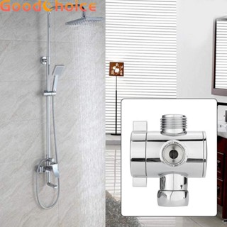 Adjustable Valve Shower Head 1/2" 3-Way Diverter Valve Electroplating