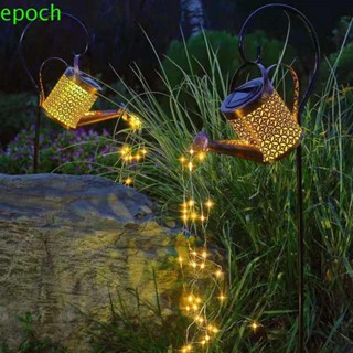 Epoch โคมไฟกาต้มน้ํา LED รูปบัวรดน้ํา สไตล์แฟรี่ สําหรับตกแต่งสวน กลางแจ้ง