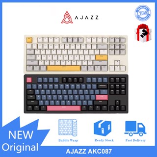 Ajajjz AKC087 คีย์บอร์ดเกมบลูทูธไร้สาย สามโหมด พร้อมชุด