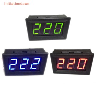 [Initiationdawn] โวลต์มิเตอร์ดิจิทัล AC 70-500V หน้าจอ LED 2 สาย