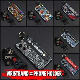 Shockproof Graffiti Phone Case For infinix Note30i 4G/X6716 Back Cover Anti-dust ring Silicone Wrist Strap Lanyard