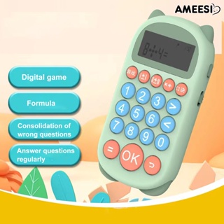 Ameesi เครื่องคิดเลข แบบชาร์จไฟได้ ทนต่อแรงกระแทก ใช้ซ้ําได้ สําหรับเด็กนักเรียน ฝึกคณิตศาสตร์ 1 ชุด