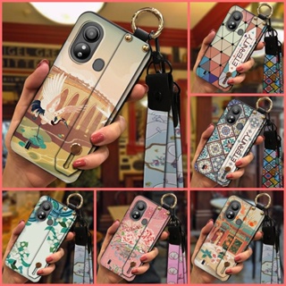 Anti-knock Chinese style Phone Case For ZTE Blade L220 Wristband Back Cover Shockproof Wrist Strap Dirt-resistant ring