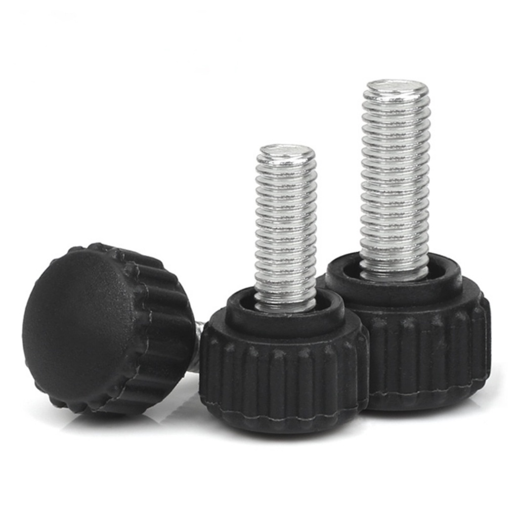 [JC] ลูกบิดหัวกลม สกรูพลาสติก หัวยาง ปรับได้ M5 M6 M8 - รูปที่ 5