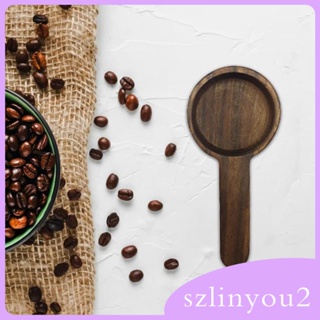 [szlinyou2] ช้อนกาแฟ แบบไม้ พร้อมด้ามจับ สําหรับร้านอาหาร บ้าน