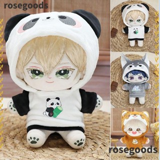 Rosegoods1 ชุดบอดี้สูท มีฮู้ด ผ้าฝ้าย 20 ซม. สําหรับตุ๊กตา