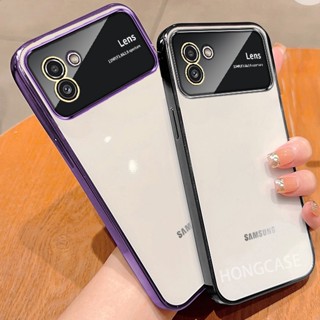 เคสโทรศัพท์มือถือแบบนิ่ม TPU ใส กันกระแทก กันรอยเลนส์กล้อง สําหรับ Samsung Galaxy A03 A04 4G 2022