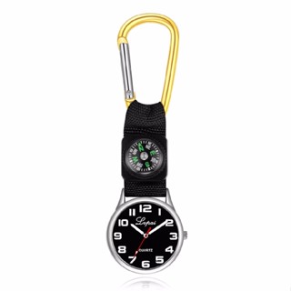 Lianli Compass Nurse Watch Outdoor Sport Climbing Carabiner Clip Hook Men Women