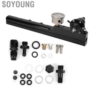 Soyoung Fuel Rail  1/2 inch Hole Pressure Regulator Kit for Car Replacement D-Series All Swapped Engines