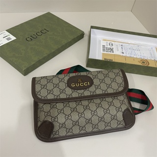 Gucci Tiger กระเป๋าคาดอก และกระเป๋าคาดเอว โลหะ พร้อมกล่องของขวัญ สําหรับผู้ชาย