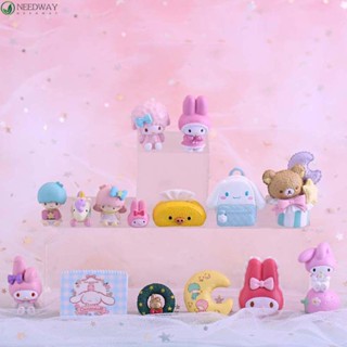 Needway โมเดลตุ๊กตา PVC อนิเมะ My Melody Cinnamoroll ของเล่นสําหรับเด็ก