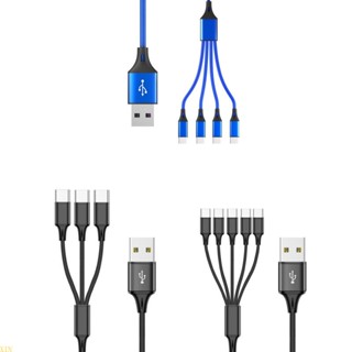 Xin 3 4 5 in 1 สายชาร์จ USB เป็น USB C สําหรับโทรศัพท์ แท็บเล็ต