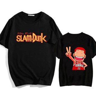 เสื้อยืด แบบนิ่ม พิมพ์ลายอนิเมะ Slam Dunk น่ารัก เป็นที่นิยม