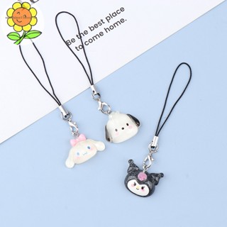 Sunshop กระเป๋าเป้สะพายหลัง ใส่โทรศัพท์มือถือ ลาย My Melody Cinnamoroll Kuromi พร้อมสายคล้อง สําหรับเด็กผู้หญิง