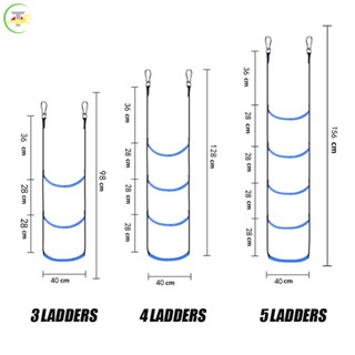 บันไดเชือกว่ายน้ํา 4 ขั้น แบบพกพา พับได้ สําหรับเรือคายัค