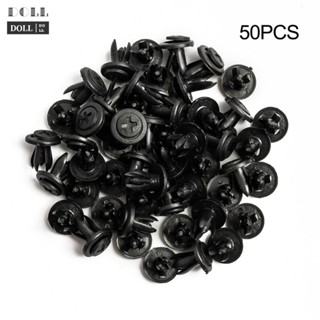 ⭐24H SHIPING ⭐Push Pin Clips 50 pcs Accessories Car Exterior Trim 6mm Hole Dia Plastic