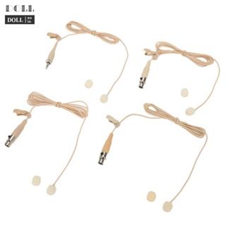 ⭐24H SHIPING ⭐Microphone 2*Microphone Cover 3-Pin 4-Pin XLR Beige Lapel Clip Lavalier