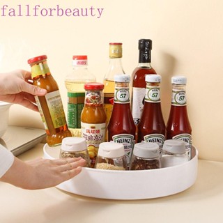 Fallforbeauty ชั้นวางเครื่องเทศ ทรงกลม หมุนได้ 360 องศา สําหรับห้องครัว ห้องน้ํา