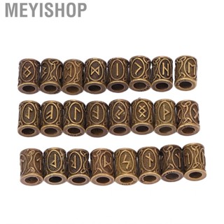 Meyishop Vintage Hair Braids Beads Large Hole Rustproof  Dreadlocks Tube for Rapper Exhibitions