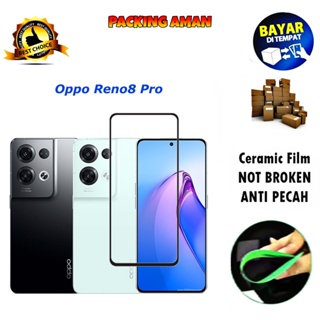 ฟิล์มกระจกนิรภัย เซรามิค ป้องกันรอยขีดข่วน เต็มจอ สําหรับ Oppo Reno 8 Pro