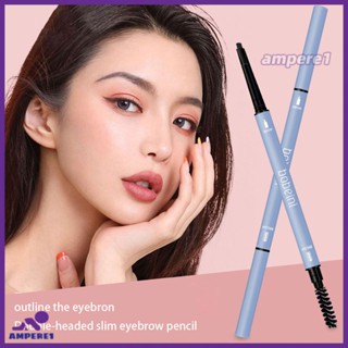 Bobeini Double Head Small Triangle Brow Pencil กันน้ำ กันเหงื่อ ทนทาน เกลี่ยง่าย เกลี่ยง่าย -AME1