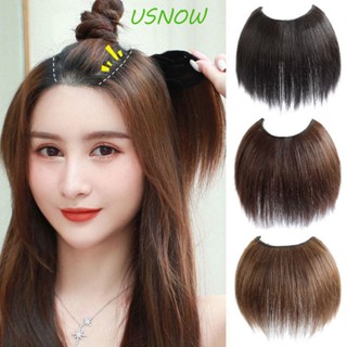 Usnow วิกผมสั้นตรง สังเคราะห์ รูปตัว U เพิ่มวอลลุ่ม สีน้ําตาลธรรมชาติ