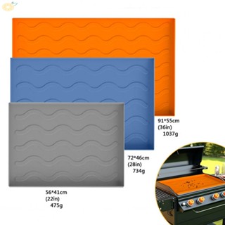 【VARSTR】Griddle Mat 22/28/36inch BBQ Supplies Food-grade Protective Cover Reliable