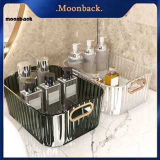 &lt;moonback&gt; กล่องเก็บเครื่องเขียน แบบใส พร้อมที่จับ ขนาด 12x8x6 นิ้ว สําหรับบ้าน ออฟฟิศ และท่องเที่ยว