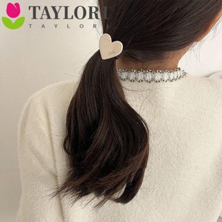 Taylor1 ใหม่ ยางรัดผมหางม้า ลายตัวอักษรน่ารัก หรูหรา สําหรับผู้หญิง